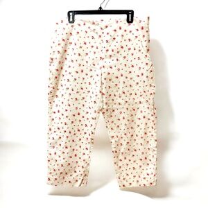 Lauren Ralph Lauren Vintage Women's Size 14 Cropped Floral Pants Green Label